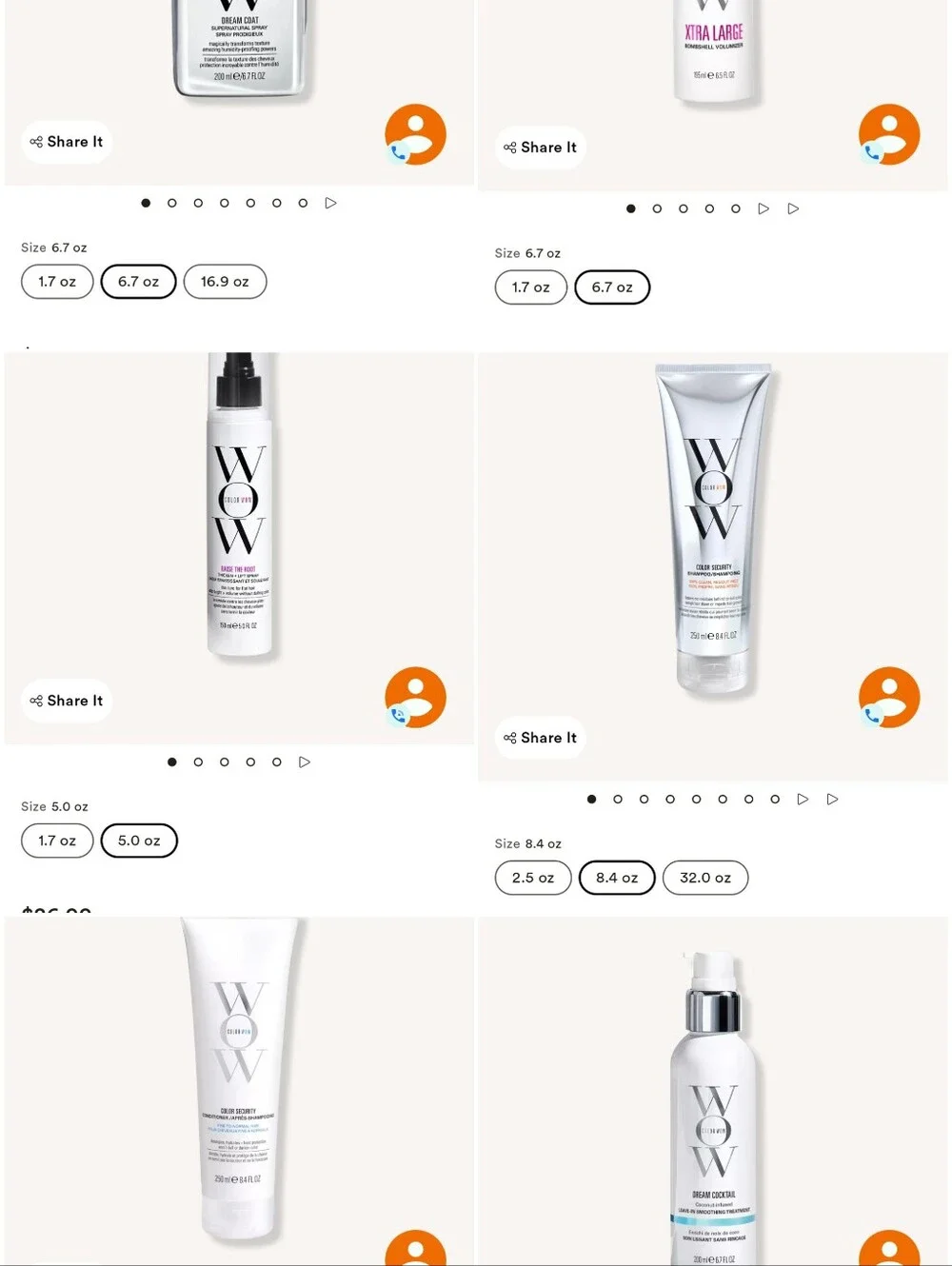 New Authentic Full Size Color Wow Hair Care Bundle